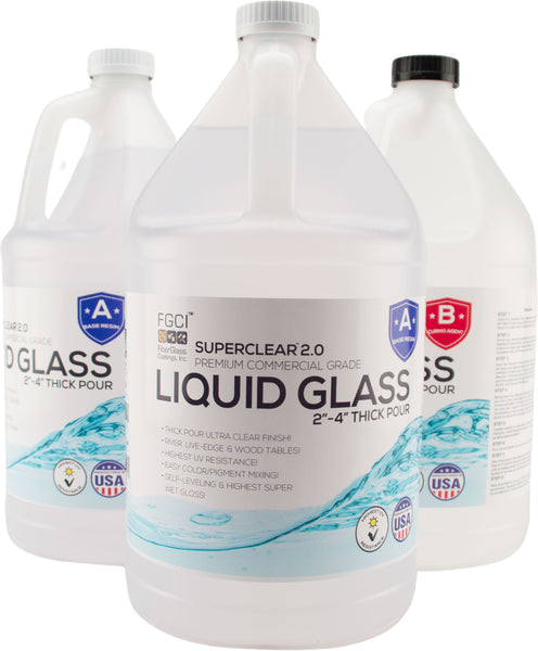 Superclear 2.0 Liquid Glass 2-4 Thick Pour – American Wood Importers